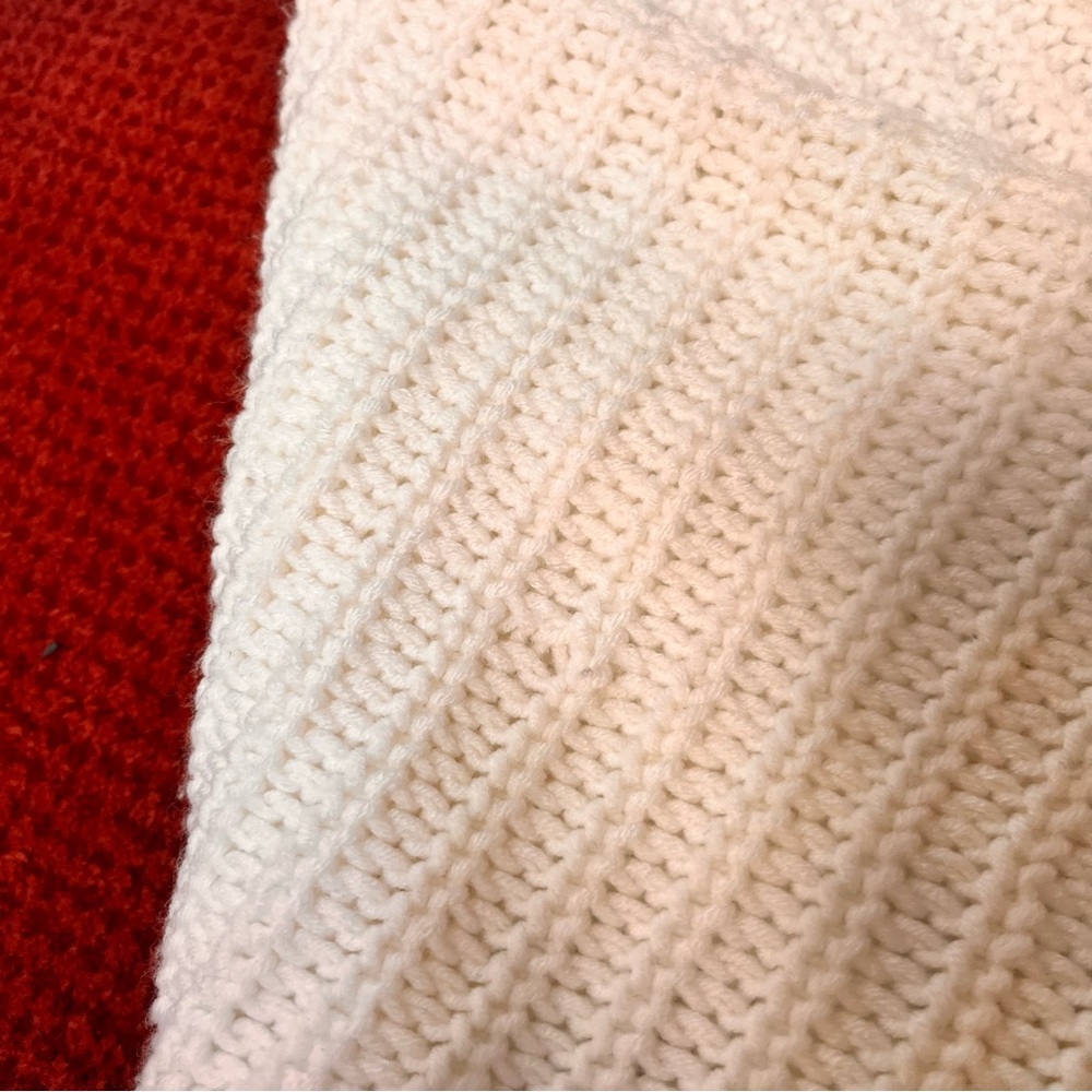 ♥️2xHost Pick♥️Harlowe & Graham oversized white sweater, size large - Picture 3 of 9